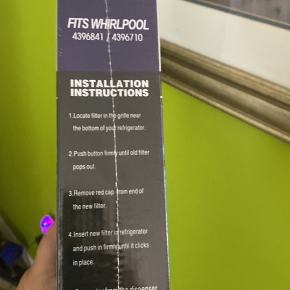 NEW 2 sealed Whirlpool Kenmore water refrigerator filter 4396841 4396710 - Picture 3 of 10